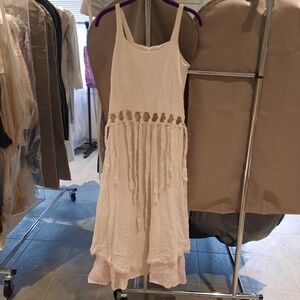 AYA dress cream with pink SZ Small